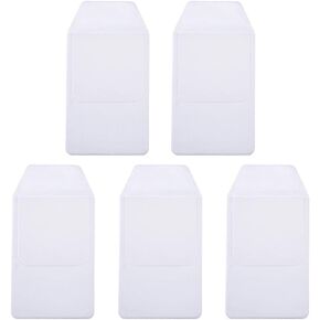 5Pcs White Pocket Protector for Hospital Office Pen Leaks, PVC Pocket Protectors White Shirt Pocket Protectors