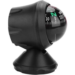 Vebstlife Boat Compass, Boating Compass Dashboard Suction, Electronic Adjustable Night Vision Compass for Boat Vehicle