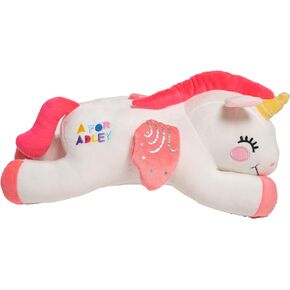 A FOR ADLEY Lost in The Movies White and Pink Rainbow Unicorn Plushie as Seen on The YouTube Videos