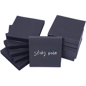 12 Pads Sticky Notes 3 X 3 Inch 100 Sheets/Pad Self-Stick Notes Pads, Easy Sticky Notes for Office, School, Home (White)