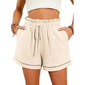 Dokotoo Womens Casual Shorts High Waisted 2024 Fashion Beach Cruise Shorts Cute Comfy Summer Shorts with 2 Pockets S-XL