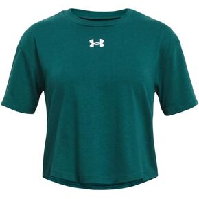 Under Armour Girls' Crop Sportstyle Logo Short Sleeve