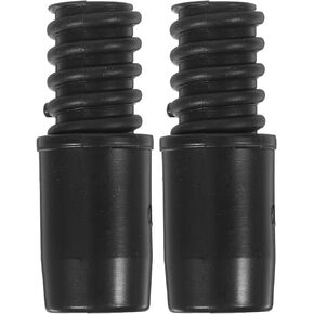 2pcs Push Broom Handle Adapter Threaded Tip Repair Replacement Extension Pole Adapter Extension Pole Tips Broom Handle Tips Telescoping Pole Broom Stick Pole Tip Mop Plastic Metal