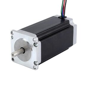 STEPPERONLINE Nema 23 Stepper Motor 8mm Shaft Bipolar 3Nm(425oz.in) 4.2A 57x57x113mm 4 Wires CNC Engraving Machine