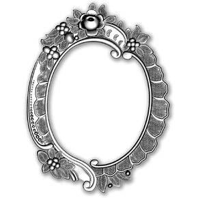 Sizzix 3D Impresslits Embossing Folder 665016 Floral Frame by Tim Holtz One Size, Multicolor