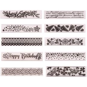 10Pcs Flower Leaf Star Plastic Embossing Folder DIY Craft Template Molds Stamp Stencils Scrapbook Paper Cards Photo Album Making Tool Embossing Folders Handmade Art Craft Supplies Decorating Mold