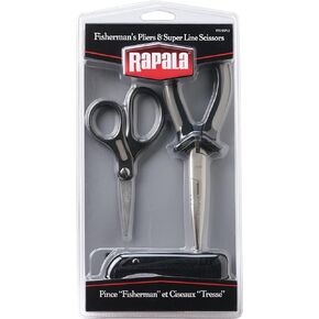 Rapala Pliers and Scissors Combo 6 1/2 Pliers/ Super LineScissors/ Sheath