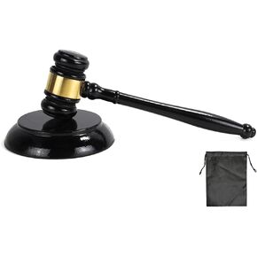 مطرقة خشبية وكتلة صوت، مطرقة وكتلة سوداء، كتلة صوت مطرقة خشبية مصنوعة يدويًا، كتلة مطرقة خشبية مصنوعة يدويًا، للمحامي والقاضي ومحكمة المزاد والشركة والطلاب in Kuwait