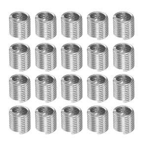 20pcs Wire Thread Inserts M8 x 1.25 2D 304 Stainless Steel Helical Coiled Wire Threaded Sleeve