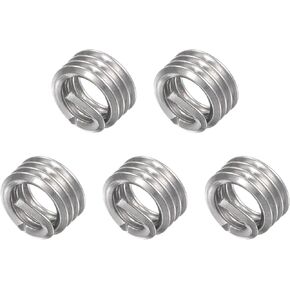 uxcell Wire Thread Inserts 5/8-11 UNC 1.0D 304 Stainless Steel Helical Type Coiled Wire Screw Repair Threaded Sleeve Steel Sheath 5pcs