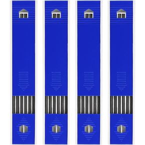 PATIKIL 2.0mm Carpenter Pencil Refills, 2Set/24Pcs Solid Mechanical Construction Pencil for Carpenters Marker Marking Tools, Woodworking, Blue