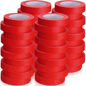 20 Rolls Painters Tape Masking Tape Bulk 1 Inch x 55 Yard, General Purpose Paint Tape Removable Adhesive Tape Multi Surface Paper Tape for Painting Labeling Packing School Supplies