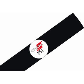 Kate's Craft Store لفة Oracal 651 لاصقة دائمة من الفينيل مقاس 30.48 سم × 30.48 سم لقواطع الكريكت والصورة الظلية والنقش مع نمط الفينيل (أسود غير لامع) in Kuwait