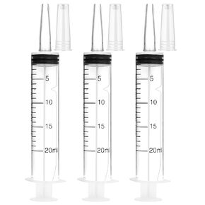 3 Pack 100ml Syringes, Large Garden Syringe for Scientific Labs, Watering, Refilling