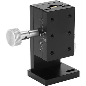 FTVOGUE SPZ40-60 Z-Axes Linear Stage,Z-Axis Rack and Pinion Dovetail Groove Sliding Table, Xy Axis Rotary Positioning Table