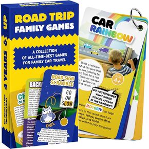 WELL BALANCED Road Trip Games - 55 Fun Car Games for Kids and Adults