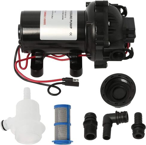 12 فولت مضخة الحجاب الحاجز للمياه العذبة 18.9 غاز البترول المسال/دقيقة 5.0 GPG 60 PSI مضخة الحجاب الحاجز لقارب Carava RV البحرية in Saudi Arabia