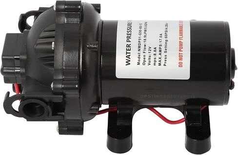 12 فولت مضخة الحجاب الحاجز للمياه العذبة 18.9 غاز البترول المسال/دقيقة 5.0 GPG 60 PSI مضخة الحجاب الحاجز لقارب Carava RV البحرية in Saudi Arabia