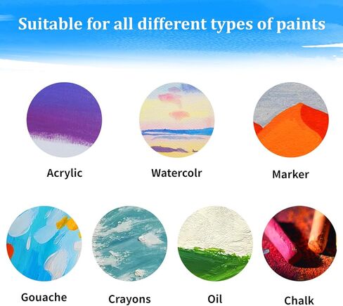 4 عبوات من لوحات القماش مقاس 11 × 14 بوصة للرسم، لوحات قماشية فارغة للرسم، ثلاثية معدة للدهانات الزيتية والأكريليك، لوحات قماش قطنية 100% للدهانات المائية الزيتية الأكريليكية، سمك 3 مم in Kuwait