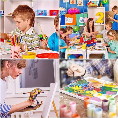 Blank Canvase Boards for Painting, 6x6", 8x8", 10x10" 12x12", 8 Pack 100% Cotton Stretcher Academy Acrylic Oil Painting, Canvases for Kids & Artist in Saudi Arabia