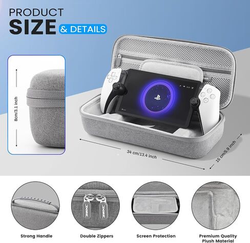 Hard Carrying Case for PlayStation Portal Remote Player Accessories, Luckit Travel Storage Case for PS5 Portal Console, Compatible PlayStation Portal Controller Shockproof EVA Portable Protection Case in Saudi Arabia