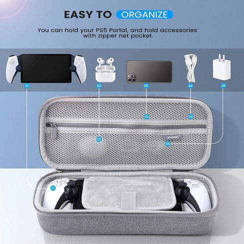 Hard Carrying Case for PlayStation Portal Remote Player Accessories, Luckit Travel Storage Case for PS5 Portal Console, Compatible PlayStation Portal Controller Shockproof EVA Portable Protection Case in Saudi Arabia