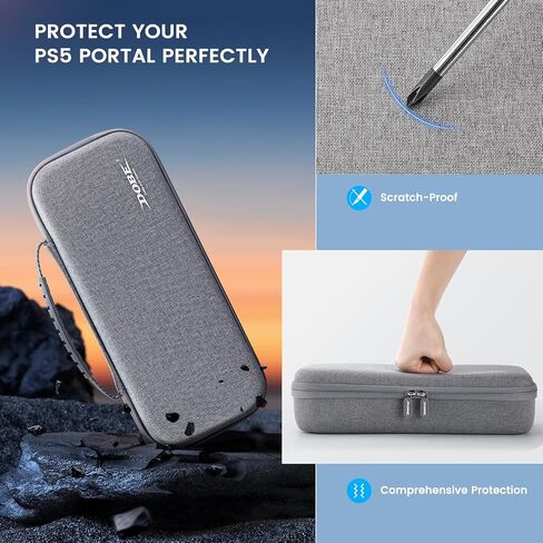 Hard Carrying Case for PlayStation Portal Remote Player Accessories, Luckit Travel Storage Case for PS5 Portal Console, Compatible PlayStation Portal Controller Shockproof EVA Portable Protection Case in Saudi Arabia