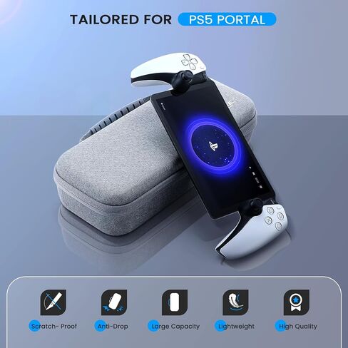 Hard Carrying Case for PlayStation Portal Remote Player Accessories, Luckit Travel Storage Case for PS5 Portal Console, Compatible PlayStation Portal Controller Shockproof EVA Portable Protection Case in Saudi Arabia
