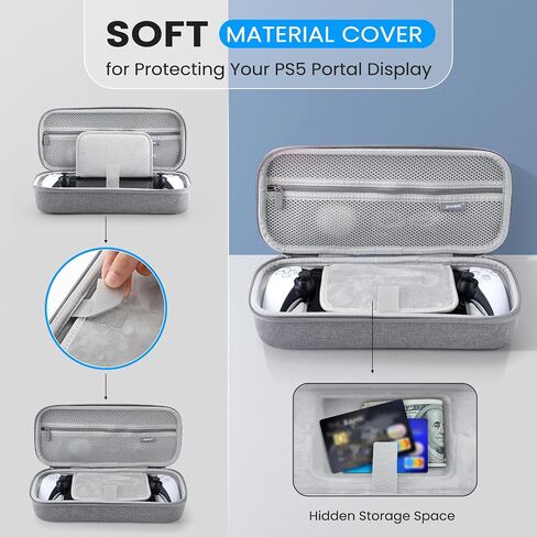 Hard Carrying Case for PlayStation Portal Remote Player Accessories, Luckit Travel Storage Case for PS5 Portal Console, Compatible PlayStation Portal Controller Shockproof EVA Portable Protection Case in Saudi Arabia