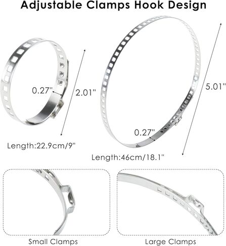 CV Joint Boot Clamp Pliers, Car Band Tool Kit, CV Joint Banding Tools, with CV Boot Clamps(10 Small Clamps, 10 Big Clamps), for Most Cars in Kuwait