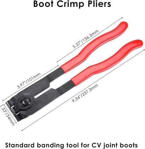 CV Joint Boot Clamp Pliers, Car Band Tool Kit, CV Joint Banding Tools, with CV Boot Clamps(10 Small Clamps, 10 Big Clamps), for Most Cars in Kuwait
