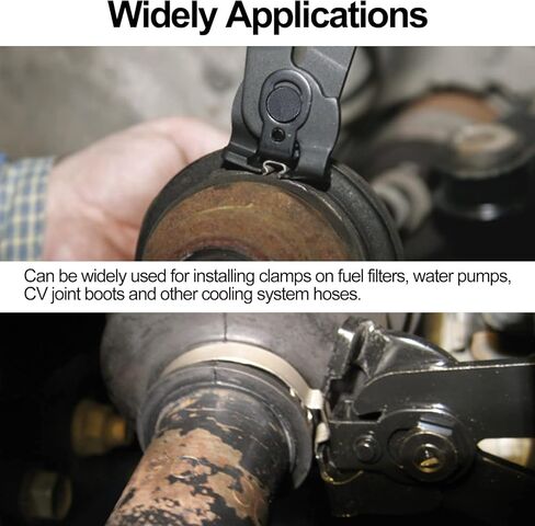 CV Joint Boot Clamp Pliers, Car Band Tool Kit, CV Joint Banding Tools, with CV Boot Clamps(10 Small Clamps, 10 Big Clamps), for Most Cars in Kuwait