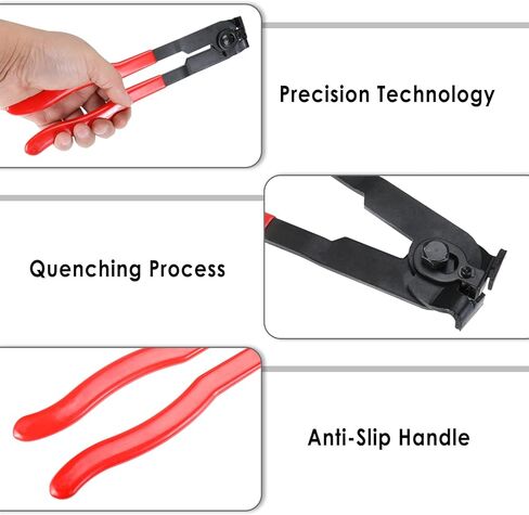 CV Joint Boot Clamp Pliers, Car Band Tool Kit, CV Joint Banding Tools, with CV Boot Clamps(10 Small Clamps, 10 Big Clamps), for Most Cars in Kuwait