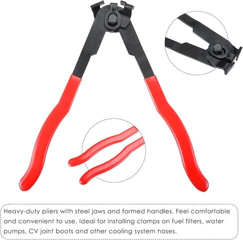 CV Joint Boot Clamp Pliers, Car Band Tool Kit, CV Joint Banding Tools, with CV Boot Clamps(10 Small Clamps, 10 Big Clamps), for Most Cars in Kuwait