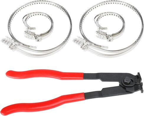 CV Joint Boot Clamp Pliers, Car Band Tool Kit, CV Joint Banding Tools, with CV Boot Clamps(10 Small Clamps, 10 Big Clamps), for Most Cars in Kuwait