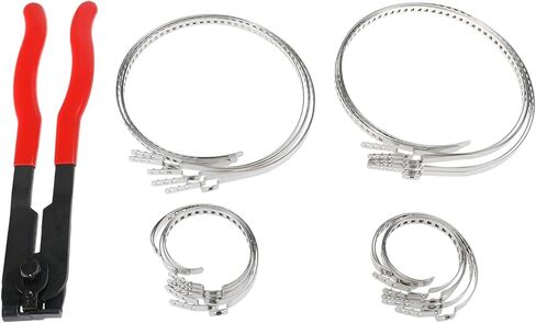CV Joint Boot Clamp Pliers, Car Band Tool Kit, CV Joint Banding Tools, with CV Boot Clamps(10 Small Clamps, 10 Big Clamps), for Most Cars in Kuwait