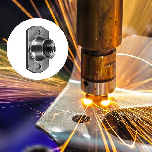 صواميل لحام البقعة (M8) 25 قطعة، صامولة تثبيت مزدوجة من الفولاذ الكربوني - للمباني الصناعية in Kuwait