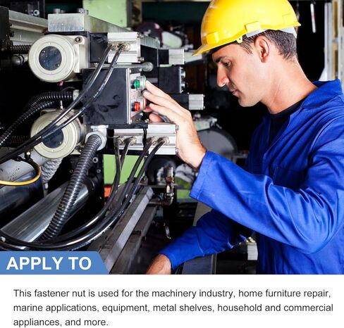 صواميل لحام البقعة (M8) 25 قطعة، صامولة تثبيت مزدوجة من الفولاذ الكربوني - للمباني الصناعية in Kuwait