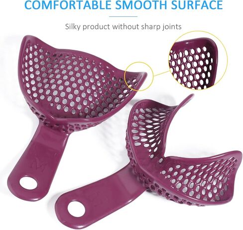 Dental Edentulous Impression Trays Professional Impression Trays for Full Denture Restoration (Pack of 3 Pair) in Saudi Arabia