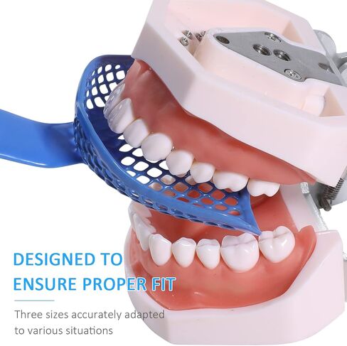 Dental Edentulous Impression Trays Professional Impression Trays for Full Denture Restoration (Pack of 3 Pair) in Saudi Arabia