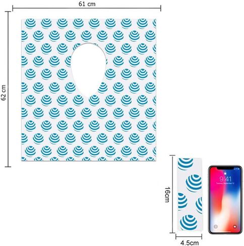 20 Extra Large Toilet Seat Covers Disposable for Kids & Adults-Toilet Covers Disposable for Travel-Toddler Toilet Seat Cover Liners for Potty Training-Individually Wrapped-Waterproof in Saudi Arabia
