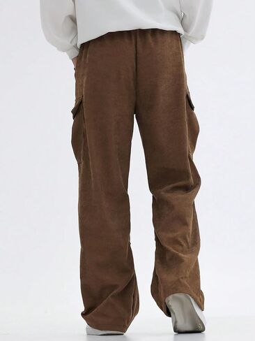 Verdusa Boy's Casual Cargo Pants Elastic Waist Workout Sweatpants Joggers in Saudi Arabia