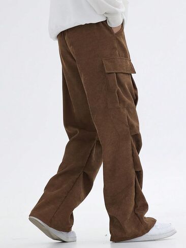Verdusa Boy's Casual Cargo Pants Elastic Waist Workout Sweatpants Joggers in Saudi Arabia