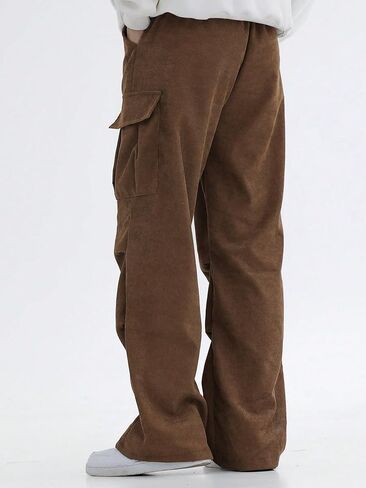 Verdusa Boy's Casual Cargo Pants Elastic Waist Workout Sweatpants Joggers in Saudi Arabia