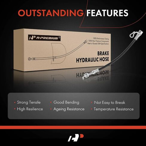 A-Premium Rear Passenger Outer Brake Hydraulic Hose Compatible with Select Ford Models - For F-150 2012 2013 2014 3.5L 3.7L 5.0L 6.2L - Replace# DL3Z2267B in Saudi Arabia