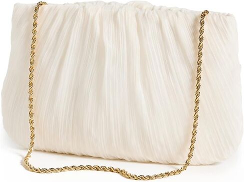 حقيبة بريت مسطحة مطوية للسيدات من Loeffler Randall، لؤلؤة، أبيض فاتح، مقاس واحد in Saudi Arabia