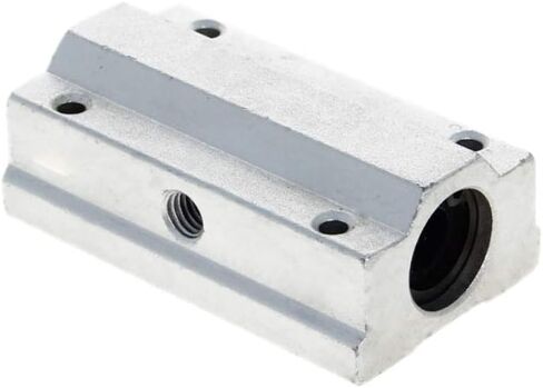 Bettomshin 2Pcs SCS8LUU 8mm Bore Linear Motion Rail Clamping Rod Rail Shaft Support Aluminum Alloy for Diameter CNC in Saudi Arabia