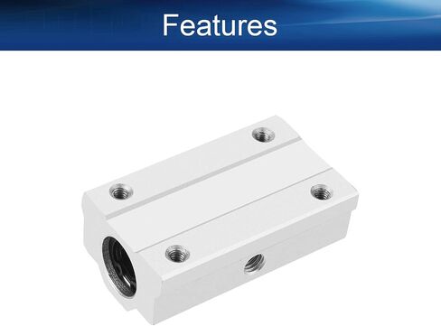 Bettomshin 2Pcs SCS8LUU 8mm Bore Linear Motion Rail Clamping Rod Rail Shaft Support Aluminum Alloy for Diameter CNC in Saudi Arabia