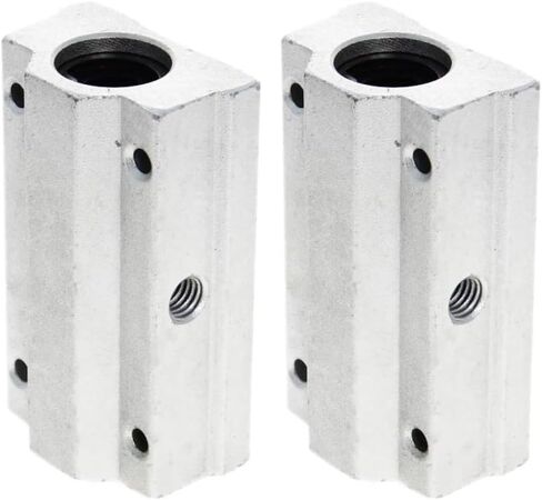 Bettomshin 2Pcs SCS8LUU 8mm Bore Linear Motion Rail Clamping Rod Rail Shaft Support Aluminum Alloy for Diameter CNC in Saudi Arabia