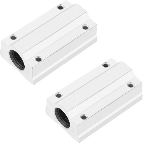 Bettomshin 2Pcs SCS8LUU 8mm Bore Linear Motion Rail Clamping Rod Rail Shaft Support Aluminum Alloy for Diameter CNC in Saudi Arabia